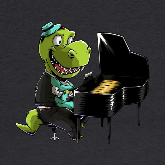 Dinosaur Piano Player by iHeartDinosaurs